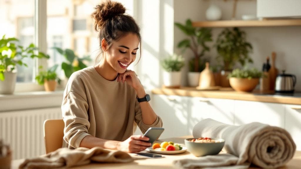 Wellness routine tracking with Daily Habit Compass — movement, nutrition, and sleep insights